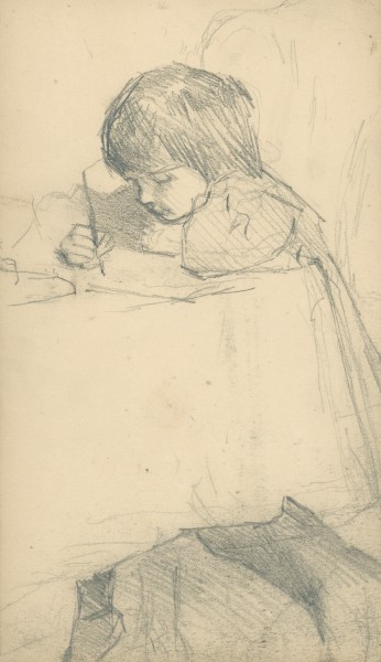 Child sketching