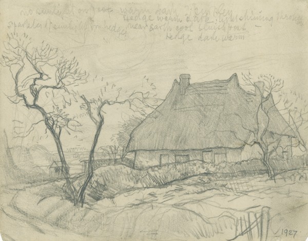 Study of a thatched #1960BE